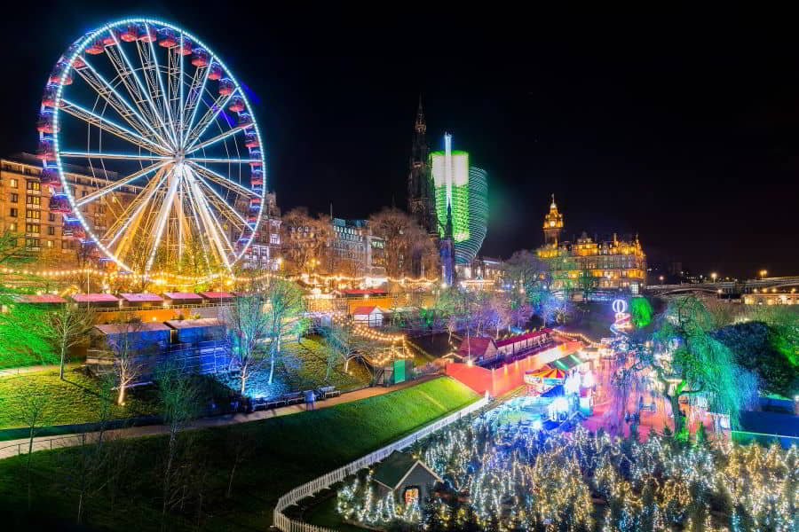 Edinburgh Christmas Market in 2022
