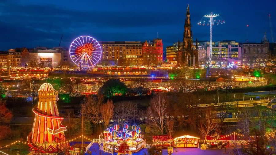 Edinburgh Christmas Market in 2022