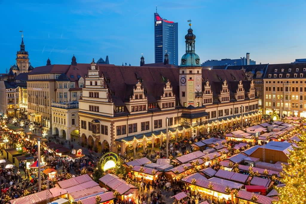 Leipzig Christmas Market in Saxony