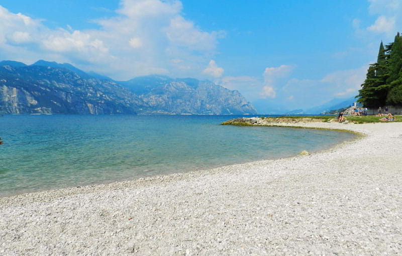 Best beaches in Malcesine at Lake Garda (Sul Garda)