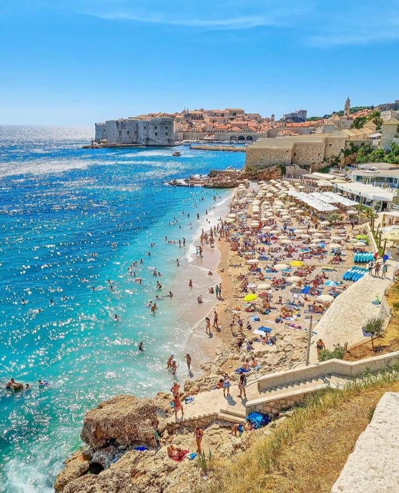 Banje Beach - Most Beautiful beaches near Dubrovnik Croatia