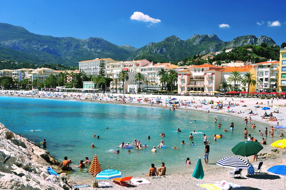 Most beautiful beaches in Menton France