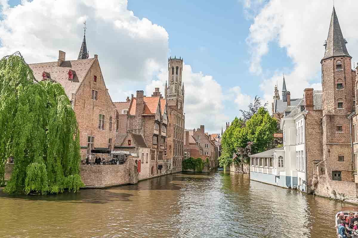 Beautiful places in Bruges Belgium - Rozenhoedkaai