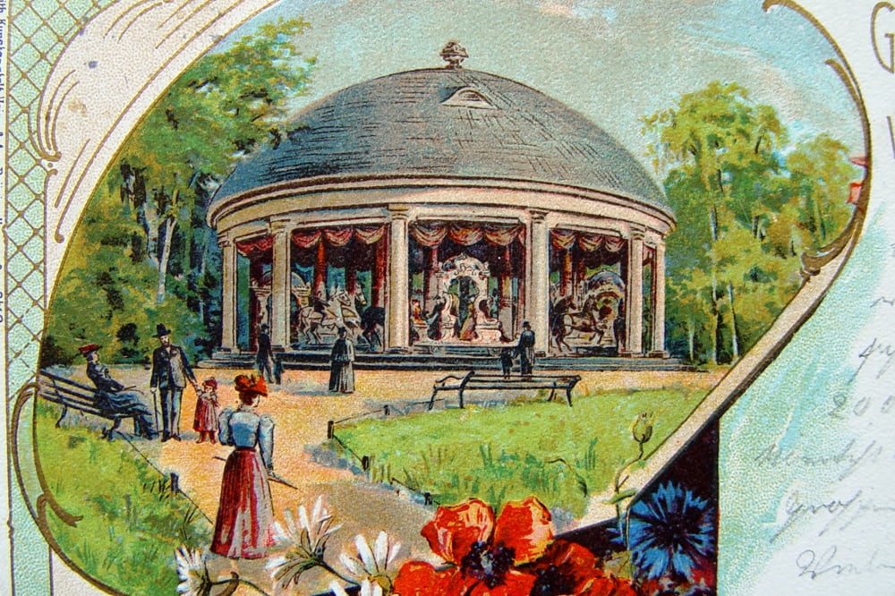 Historic carousel Wilhelmsbad