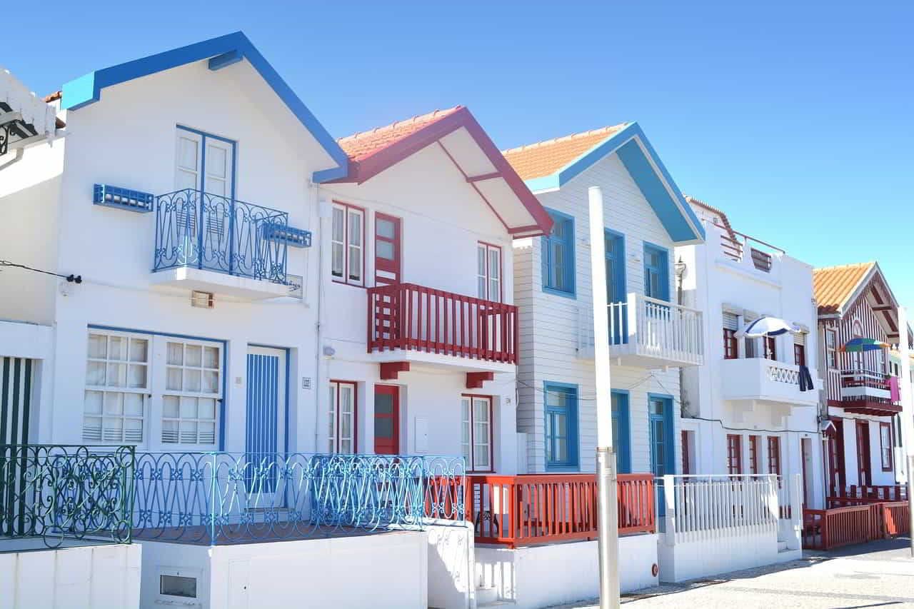 Visit The Colorful Houses in Costa Nova, Portugal